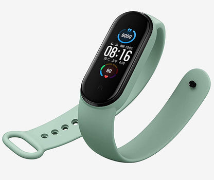Replacement Bands Compatible with Xiaomi Mi Band 6/5, Soft Silicone Wristbands, Adjustable Sport Wrist Strap for Women & Men