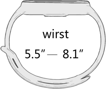 Replacement Bands Compatible with Xiaomi Mi Band 6/5, Soft Silicone Wristbands, Adjustable Sport Wrist Strap for Women & Men
