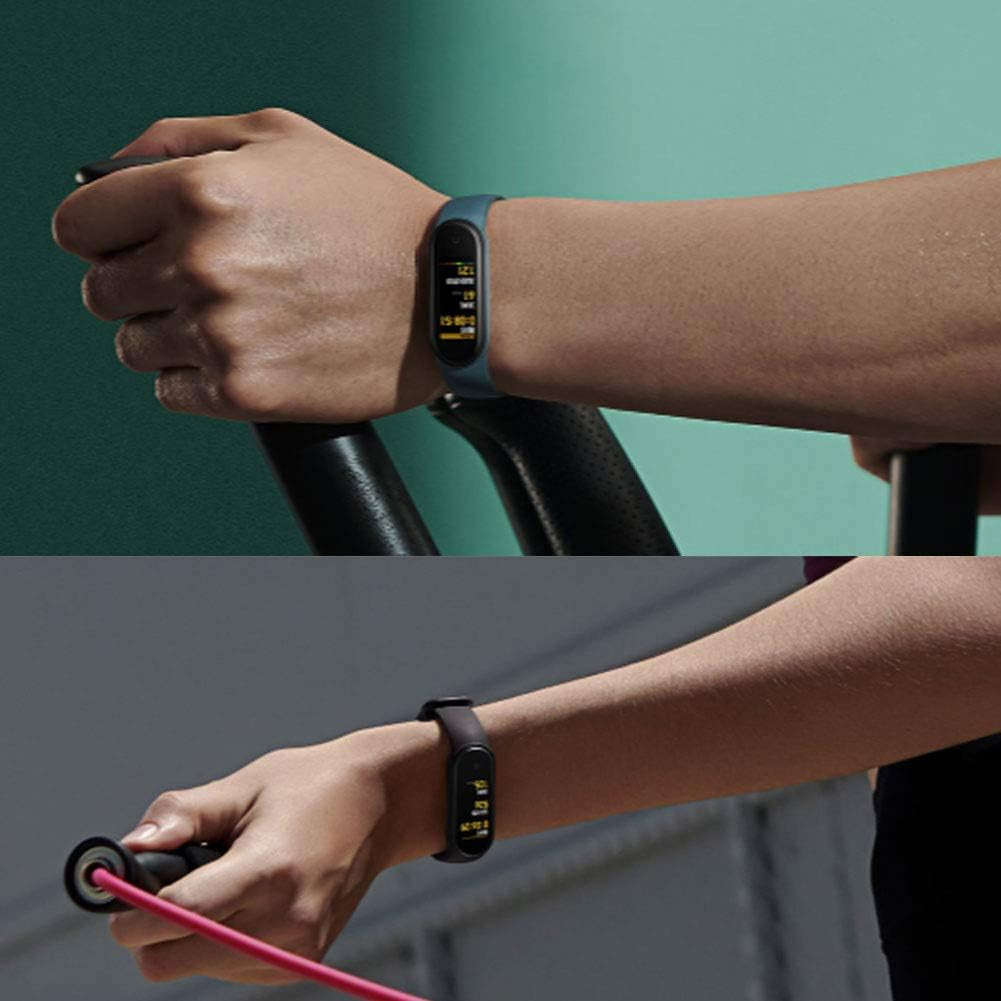 Replacement Bands Compatible with Xiaomi Mi Band 6/5, Soft Silicone Wristbands, Adjustable Sport Wrist Strap for Women & Men
