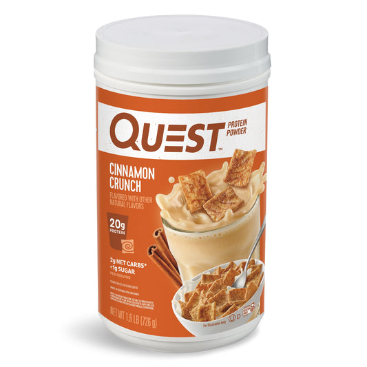 Quest Protein Powder, Cinnamon Crunch, 20G Protein, 1.6 Lb., 25.6 Oz